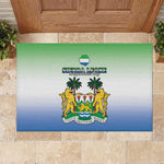 Personalised Sierra Leone Independence Day Rubber Doormat Coat Of Arms Flag Map