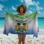 Personalised Sierra Leone Independence Day Sarong Coat Of Arms Flag Map