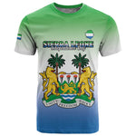 Personalised Sierra Leone Independence Day T shirt Coat Of Arms Flag Map