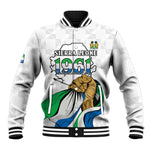 Personalised Happy Independence Sierra Leone Baseball Jacket April 27th