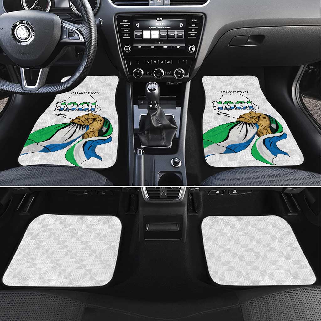 Personalised Happy Independence Sierra Leone Car Mats April 27th