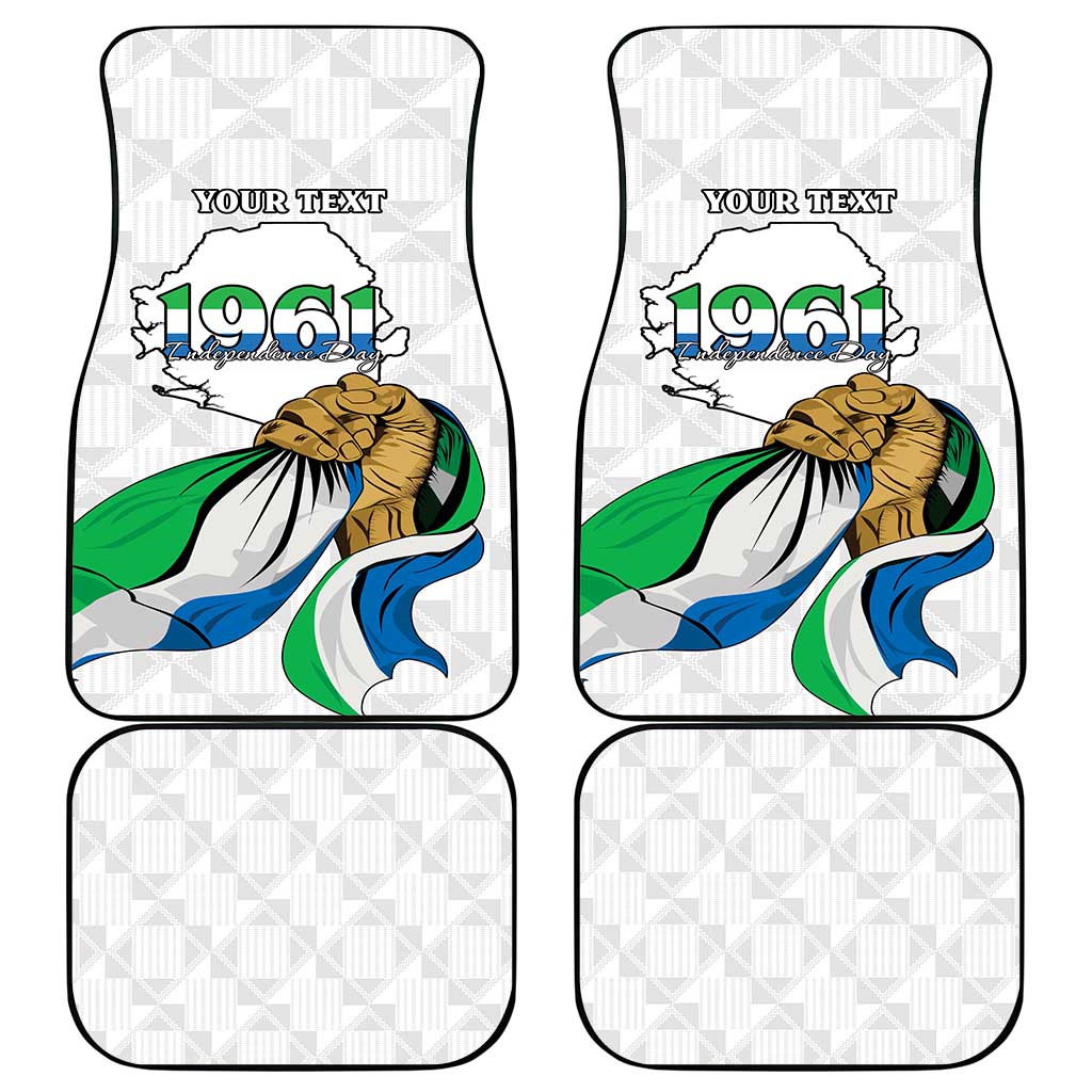 Personalised Happy Independence Sierra Leone Car Mats April 27th