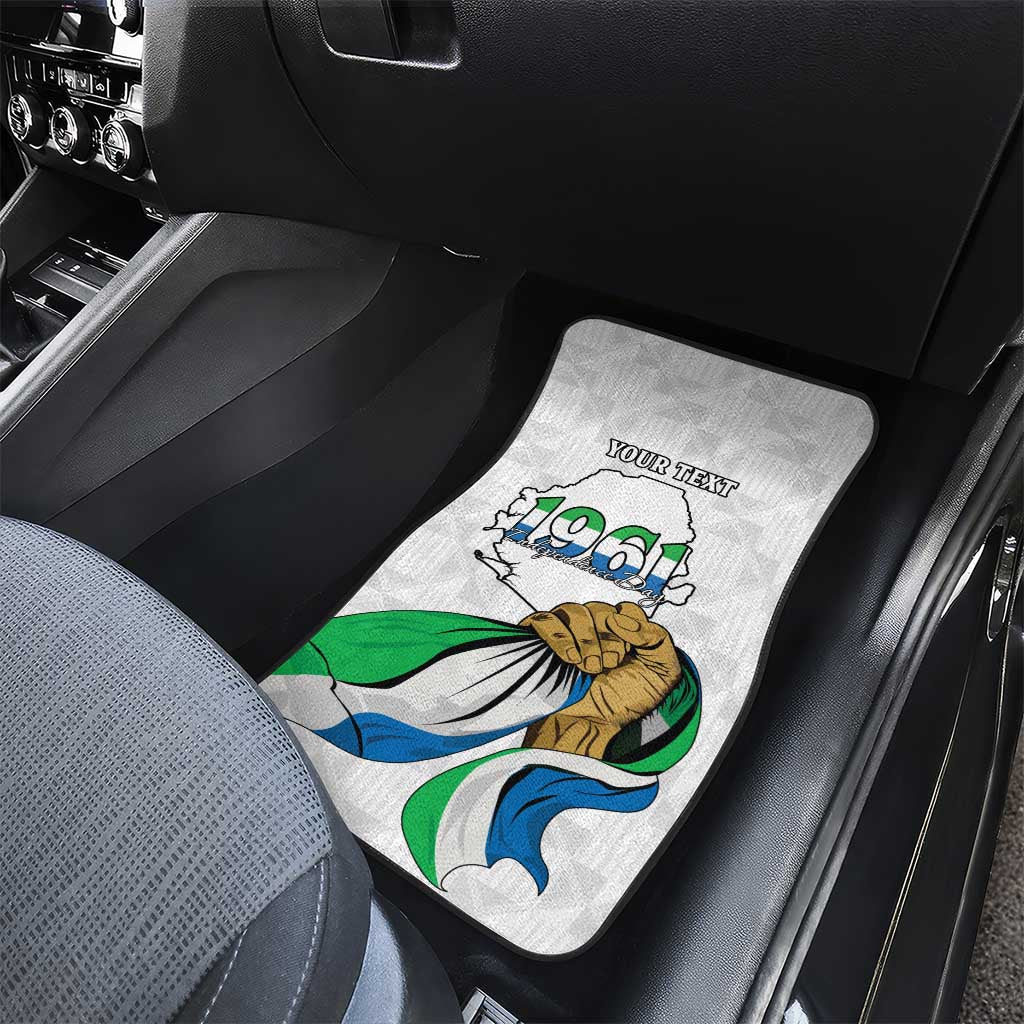 Personalised Happy Independence Sierra Leone Car Mats April 27th