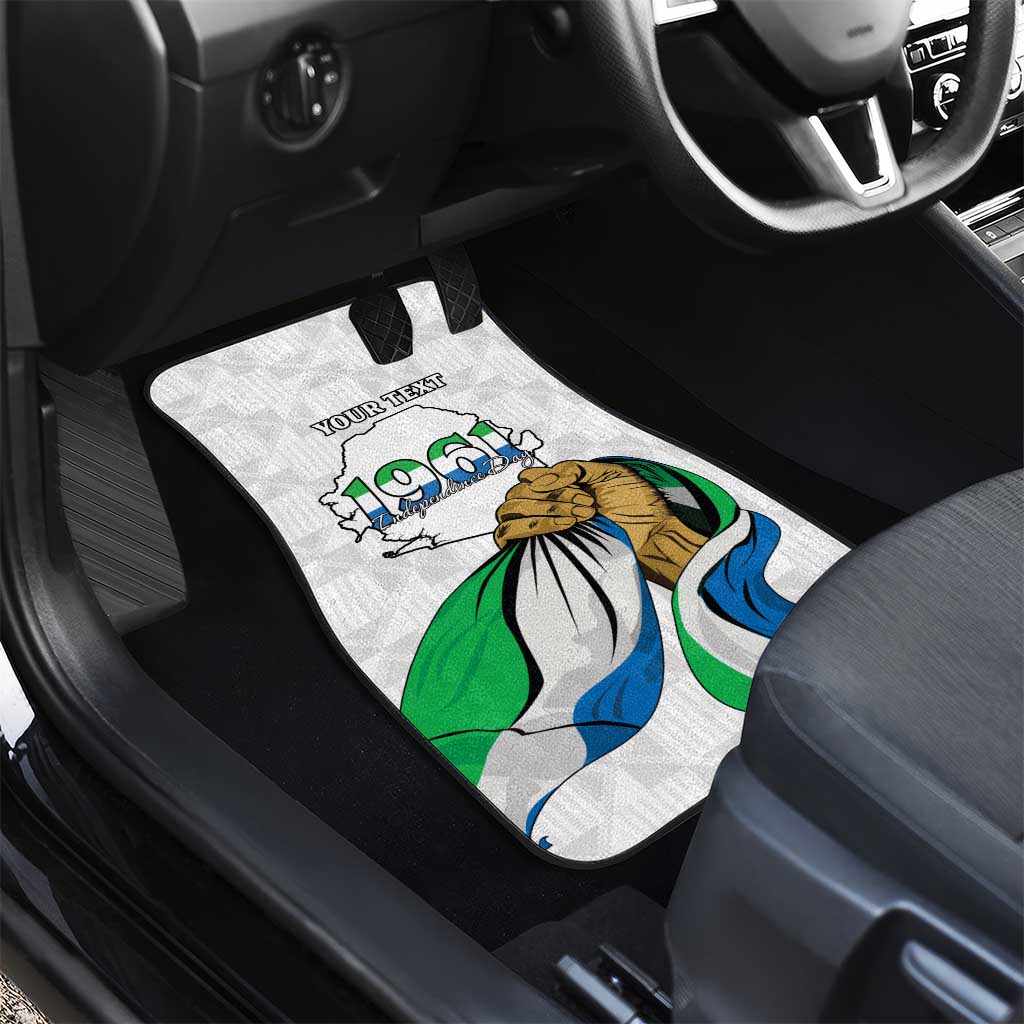 Personalised Happy Independence Sierra Leone Car Mats April 27th
