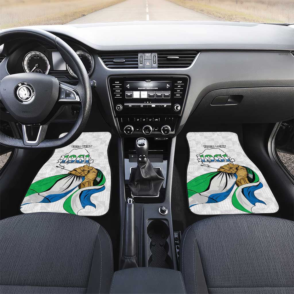 Personalised Happy Independence Sierra Leone Car Mats April 27th