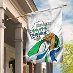 Personalised Happy Independence Sierra Leone Garden Flag April 27th