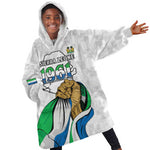 Personalised Happy Independence Sierra Leone Kid Wearable Blanket Hoodie April 27th