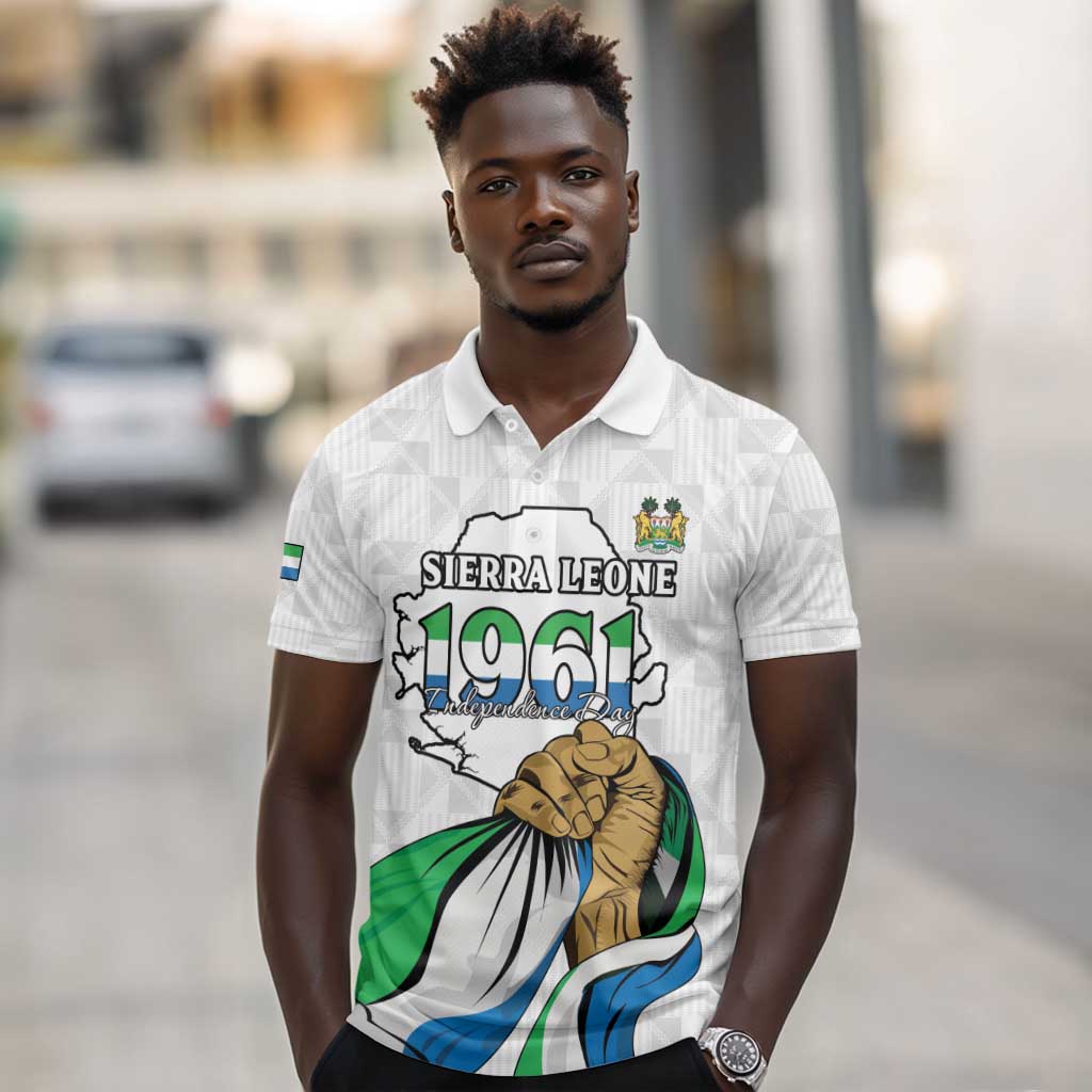 Personalised Happy Independence Sierra Leone Polo Shirt April 27th