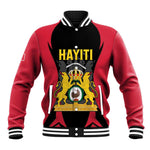 Personalised First Empire Of Haiti Baseball Jacket Coat Of Arms Sporty Style