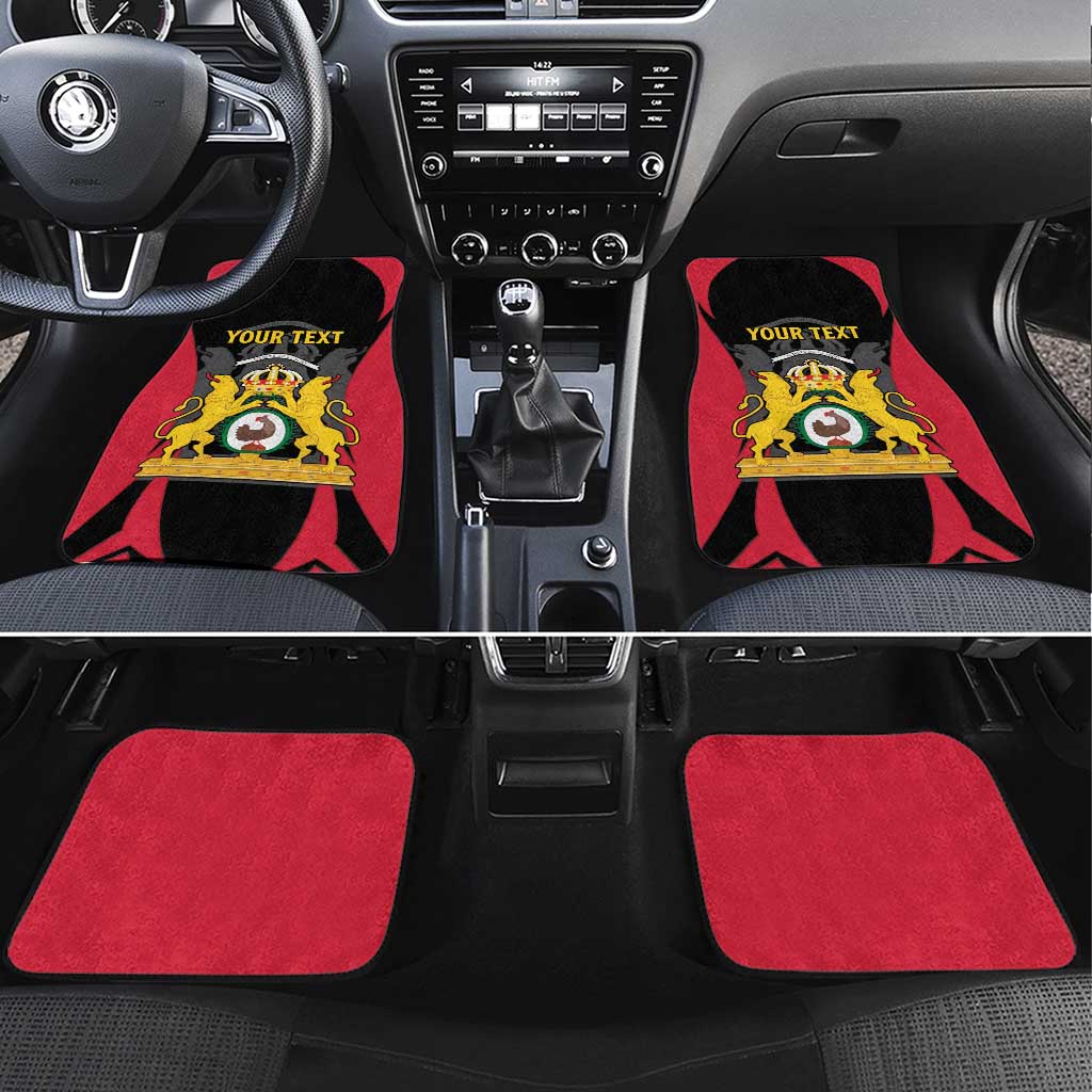 Personalised First Empire Of Haiti Car Mats Coat Of Arms Sporty Style