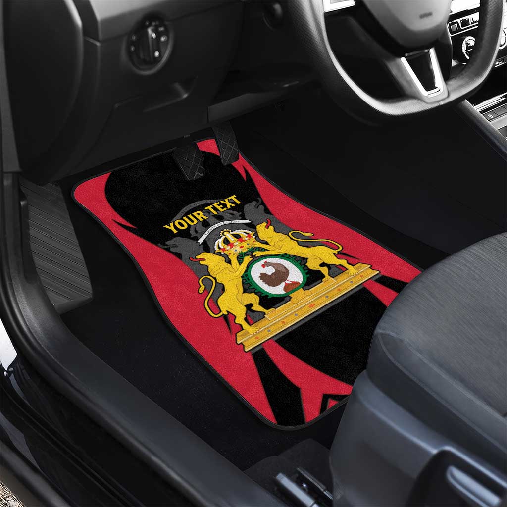 Personalised First Empire Of Haiti Car Mats Coat Of Arms Sporty Style