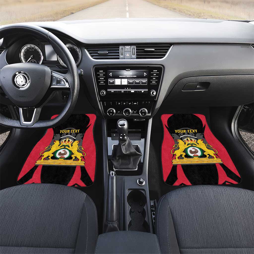 Personalised First Empire Of Haiti Car Mats Coat Of Arms Sporty Style
