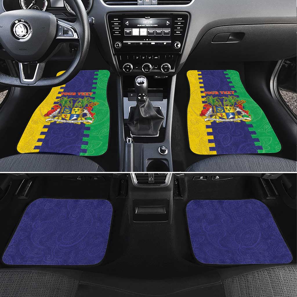 Personalised Republique de Maurice Car Mats Stella Clavisque Maris Indici