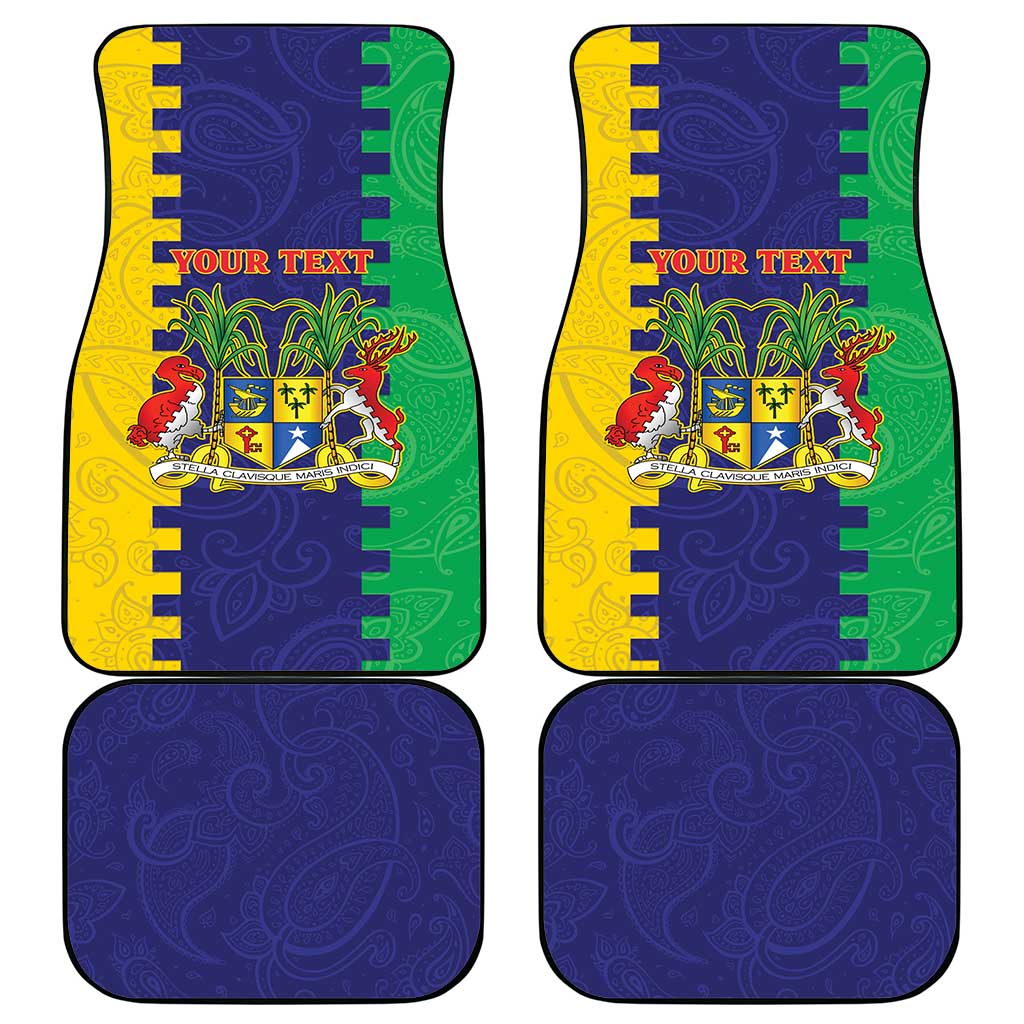 Personalised Republique de Maurice Car Mats Stella Clavisque Maris Indici