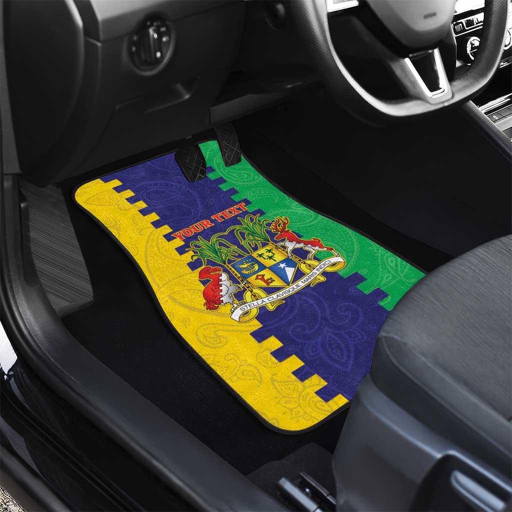 Personalised Republique de Maurice Car Mats Stella Clavisque Maris Indici