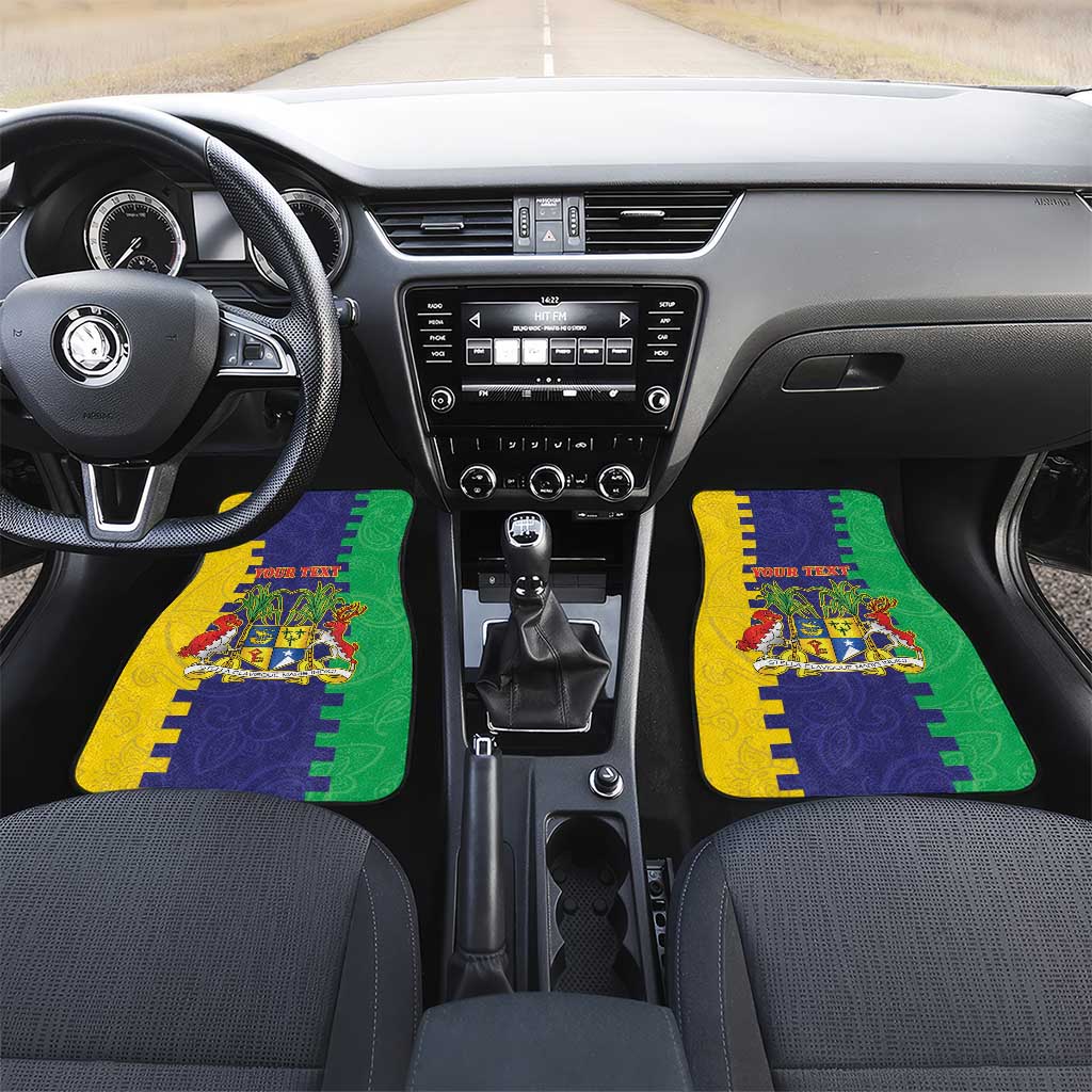 Personalised Republique de Maurice Car Mats Stella Clavisque Maris Indici