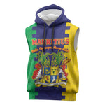 Personalised Republique de Maurice Sleeveless Hoodie Stella Clavisque Maris Indici - African Pride
