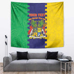 Personalised Republique de Maurice Tapestry Stella Clavisque Maris Indici