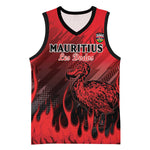 Personalised Mauritius Football Basketball Jersey Go Les Dodos Go LT15