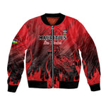 Personalised Mauritius Football Bomber Jacket Go Les Dodos Go