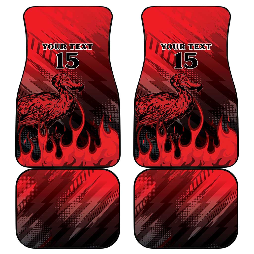 Personalised Mauritius Football Car Mats Go Les Dodos Go