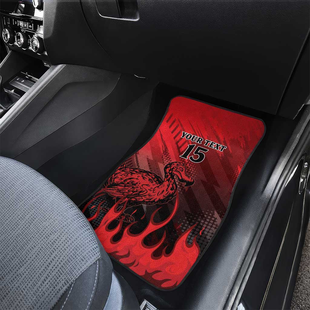 Personalised Mauritius Football Car Mats Go Les Dodos Go