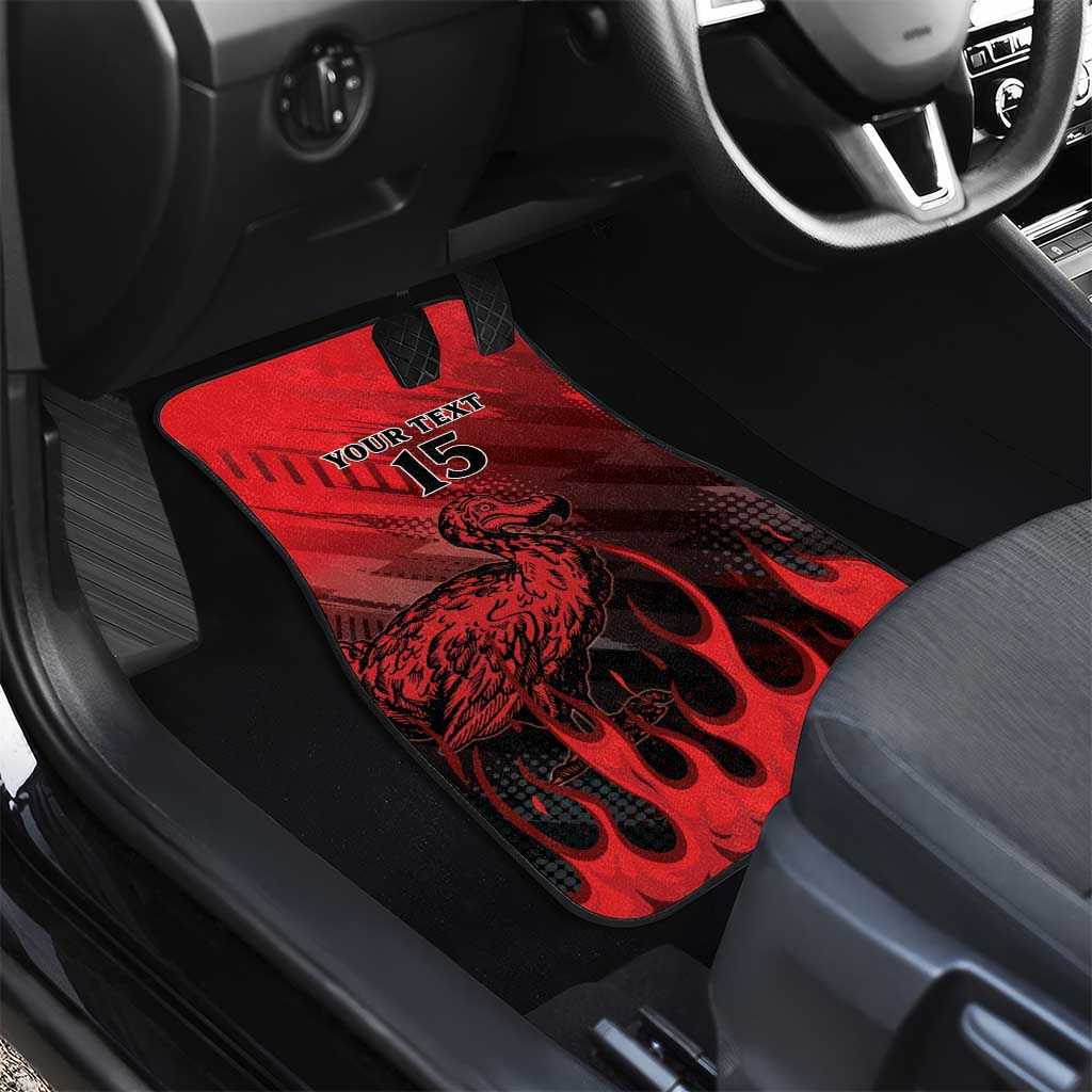 Personalised Mauritius Football Car Mats Go Les Dodos Go