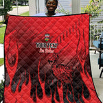 Personalised Mauritius Football Quilt Go Les Dodos Go