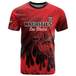 Personalised Mauritius Football T shirt Go Les Dodos Go