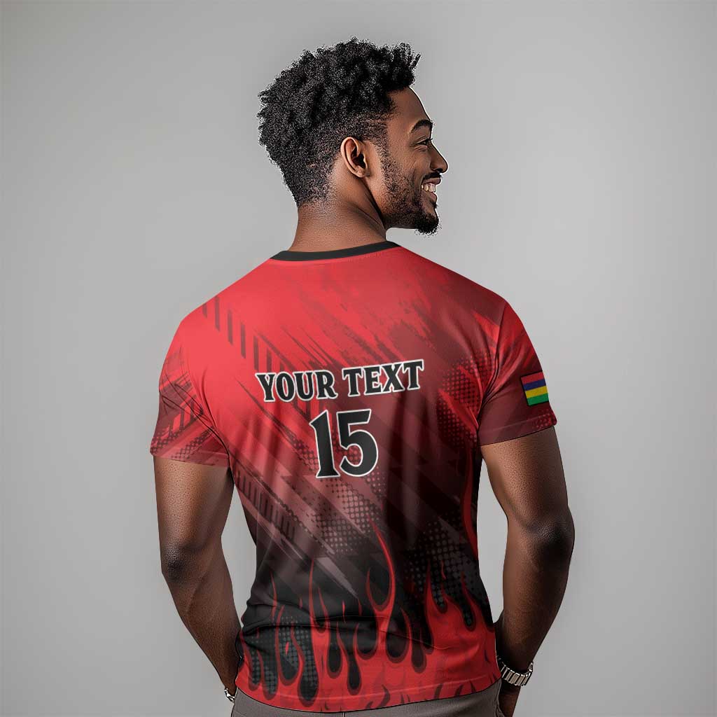 Personalised Mauritius Football T shirt Go Les Dodos Go