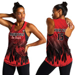 Personalised Mauritius Football Women Racerback Tank Go Les Dodos Go