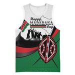 Personalised Kenya Basketball Jersey Madaraka Day - Maasai Shield - African Pride