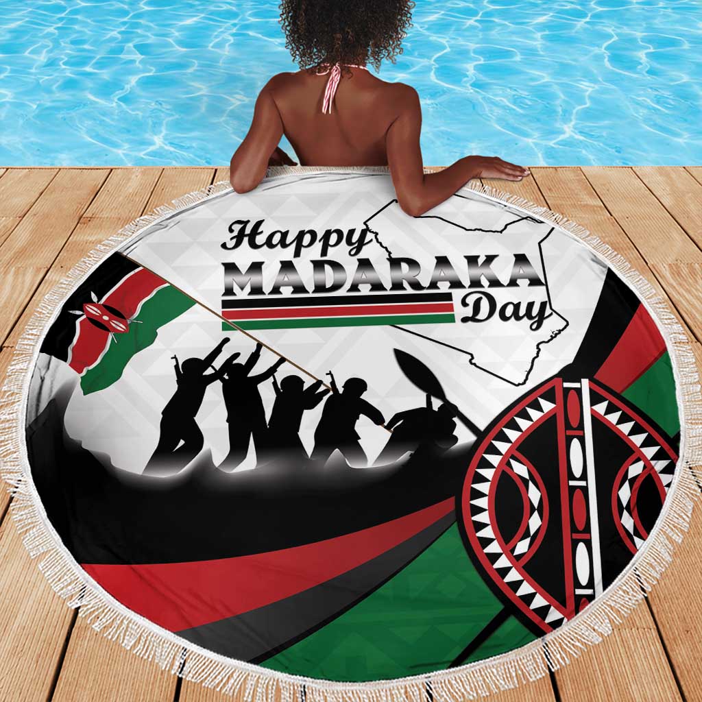 Kenya Beach Blanket Madaraka Day - Maasai Shield