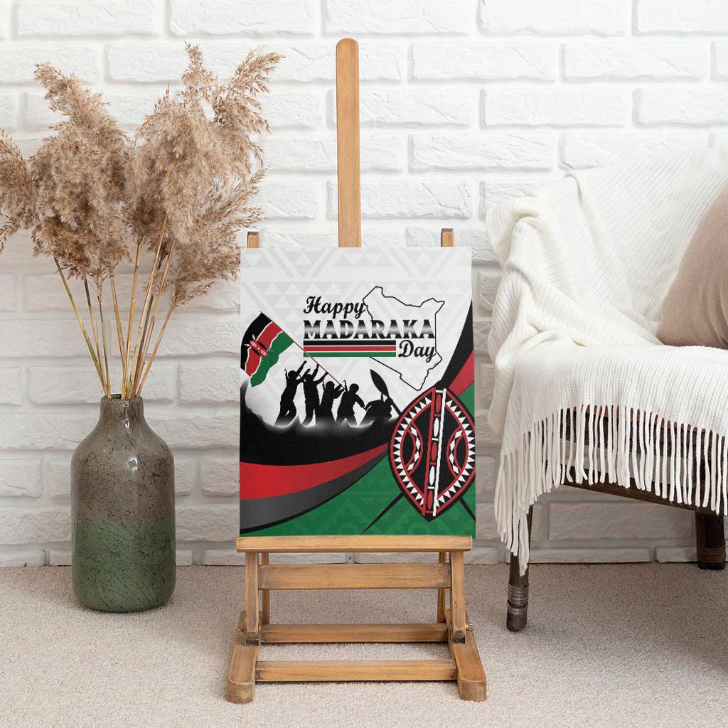Kenya Canvas Wall Art Madaraka Day - Maasai Shield