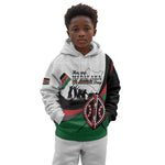 Personalised Kenya Kid Hoodie Madaraka Day - Maasai Shield
