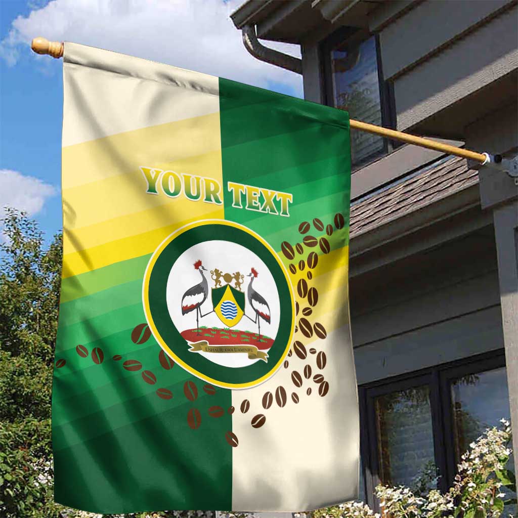 Personalised Nairobi Kenya Garden Flag Coat Of Arms With Coffee