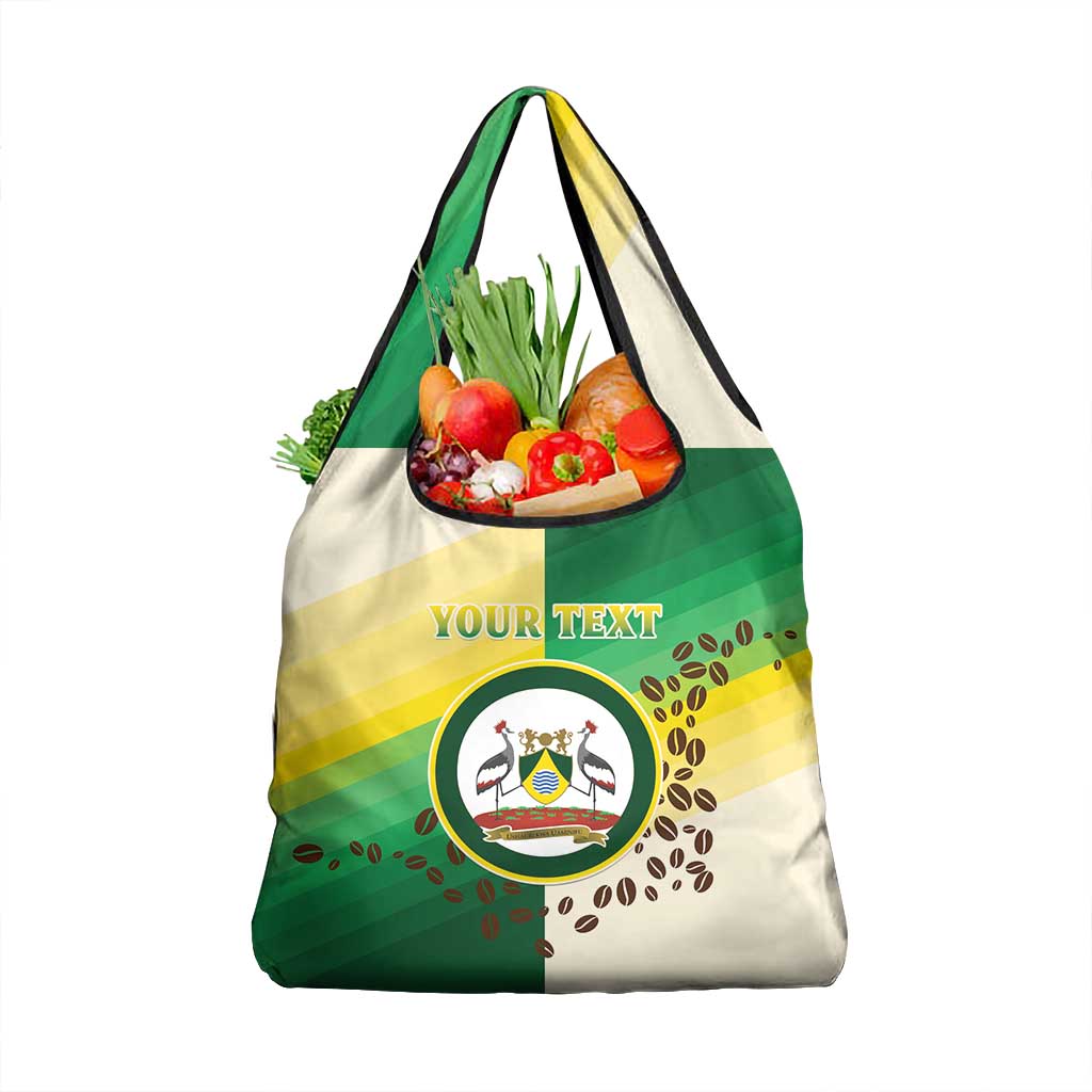 Personalised Nairobi Kenya Grocery Bag Coat Of Arms With Coffee