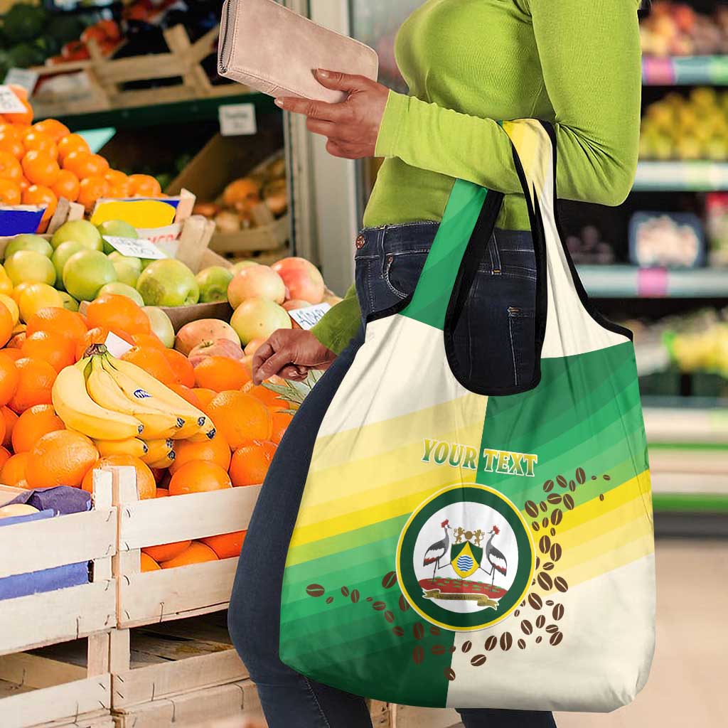 Personalised Nairobi Kenya Grocery Bag Coat Of Arms With Coffee