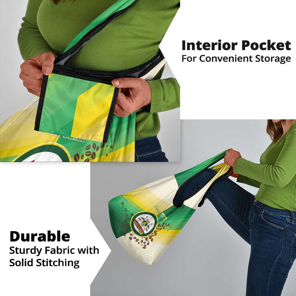Personalised Nairobi Kenya Grocery Bag Coat Of Arms With Coffee