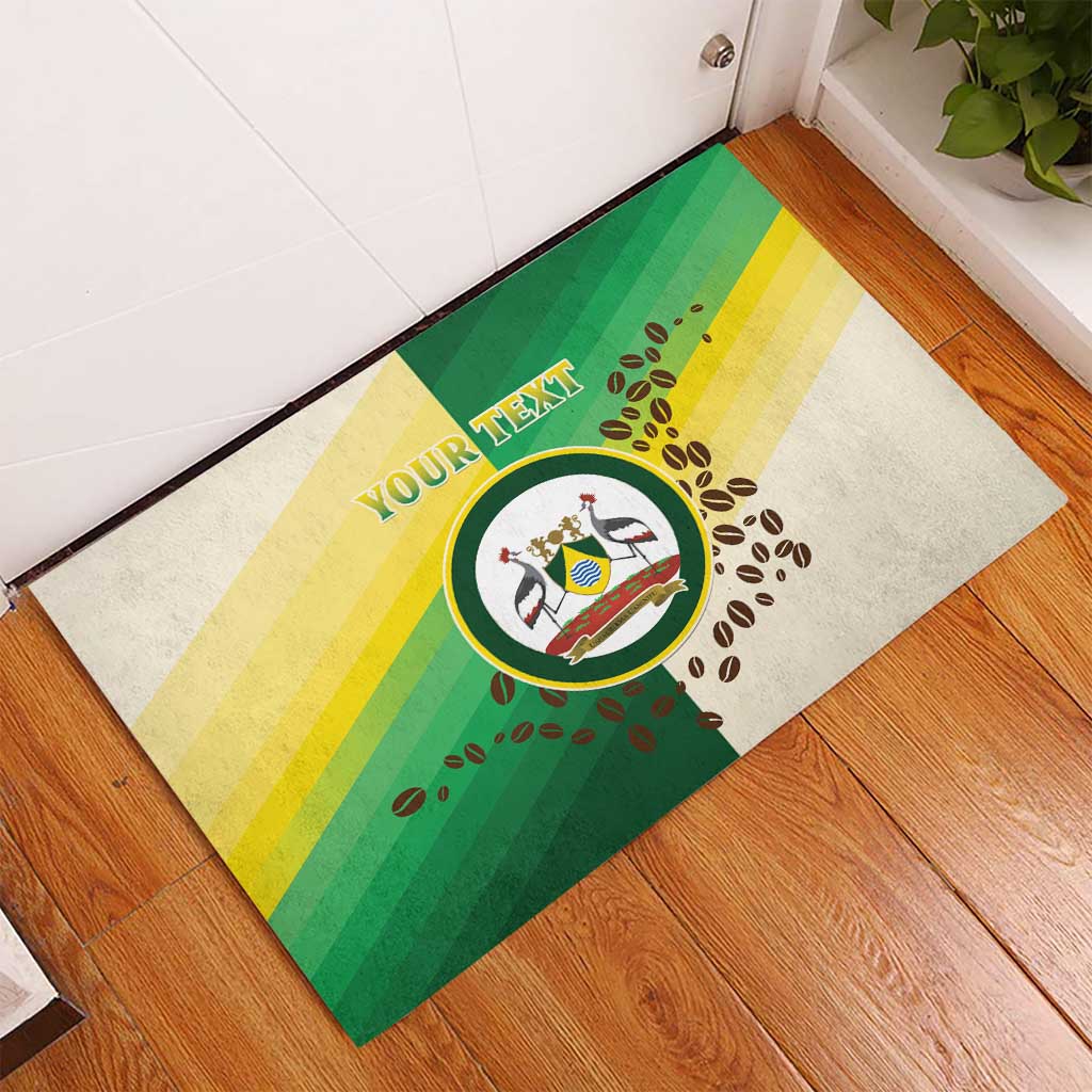 Personalised Nairobi Kenya Rubber Doormat Coat Of Arms With Coffee