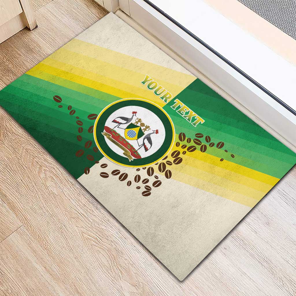 Personalised Nairobi Kenya Rubber Doormat Coat Of Arms With Coffee