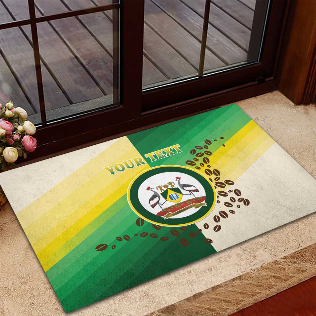 Personalised Nairobi Kenya Rubber Doormat Coat Of Arms With Coffee