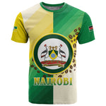 Personalised Nairobi Kenya T shirt Coat Of Arms With Coffee