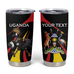 Jamhuri ya Uganda Rugby Custom Tumbler Cup With Black Crowned Crane Mascot