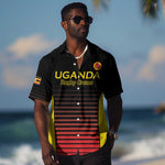 Jamhuri ya Uganda Rugby Custom Hawaiian Shirt Go Champions Cranes