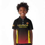 Jamhuri ya Uganda Rugby Custom Kid Polo Shirt Go Champions Cranes