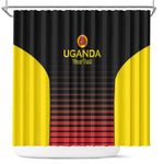 Jamhuri ya Uganda Rugby Custom Shower Curtain Go Champions Cranes