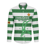 Nyika yeZimbabwe Rugby Custom Long Sleeve Button Shirt Come On Sables