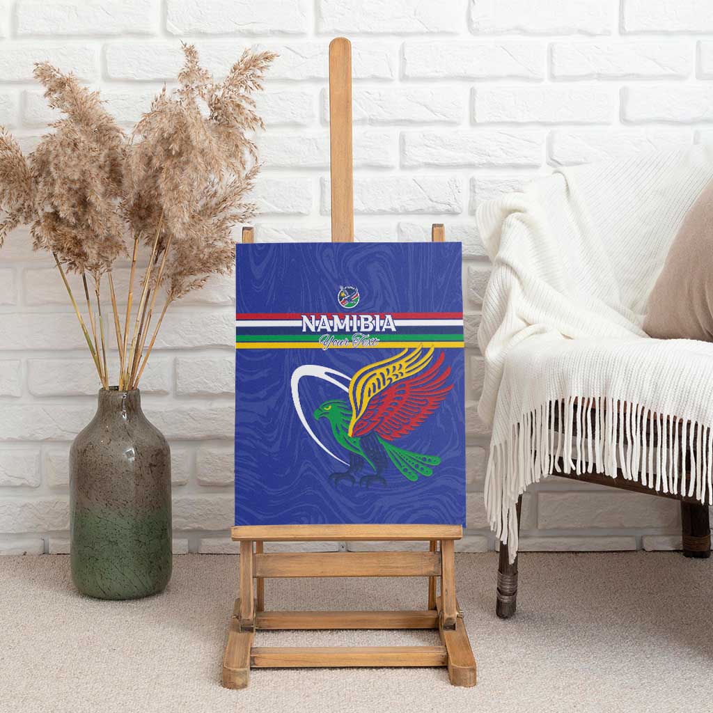 Namibia Rugby Custom Canvas Wall Art African Fish Eagle - Flag Colors