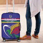 Namibia Rugby Custom Luggage Cover African Fish Eagle - Flag Colors